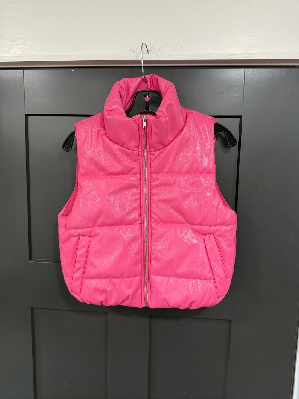 Ambiance Shiny Fuchsia  Junior/misses Puffer Vest